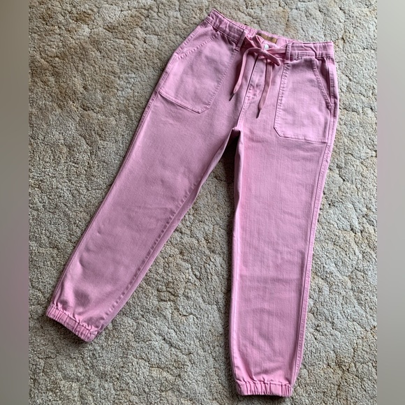 EUC JUDY BLUE LOS ANGELES PINK GARMENT DYED HI-RISE JOGGER JEANS IN SIZE 9/29 - Picture 3 of 15